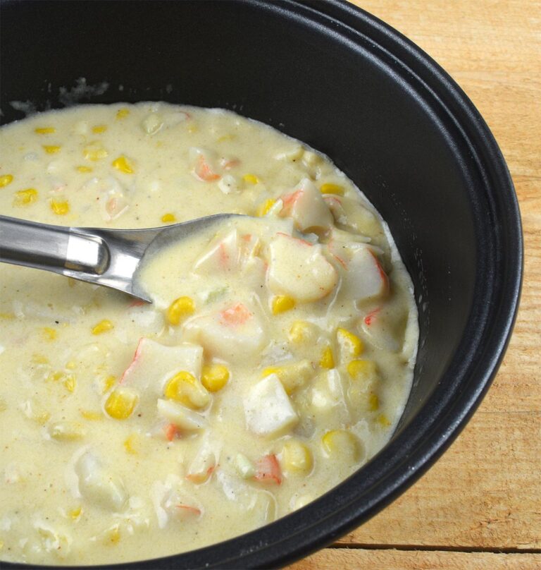 Quick Corn and Crab Bisque (Awesome for Camping Meals)